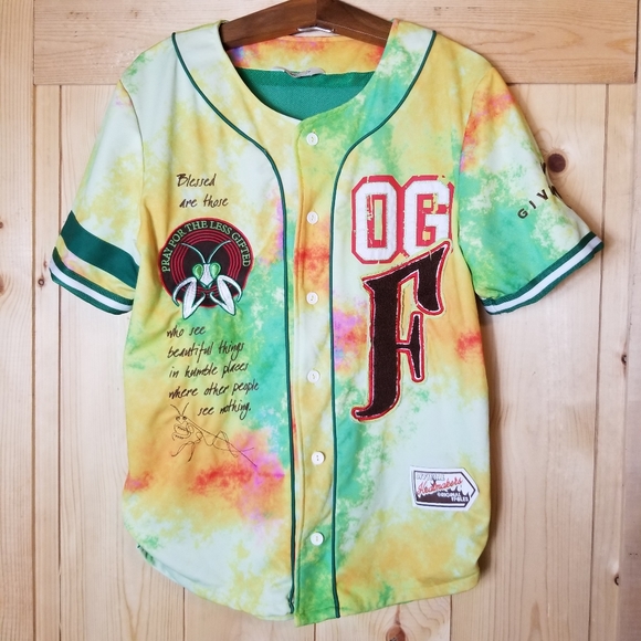 Original Fables Tie Dye Official Heatmakers Button Up Blessing Jersey Shirt - Picture 1 of 13